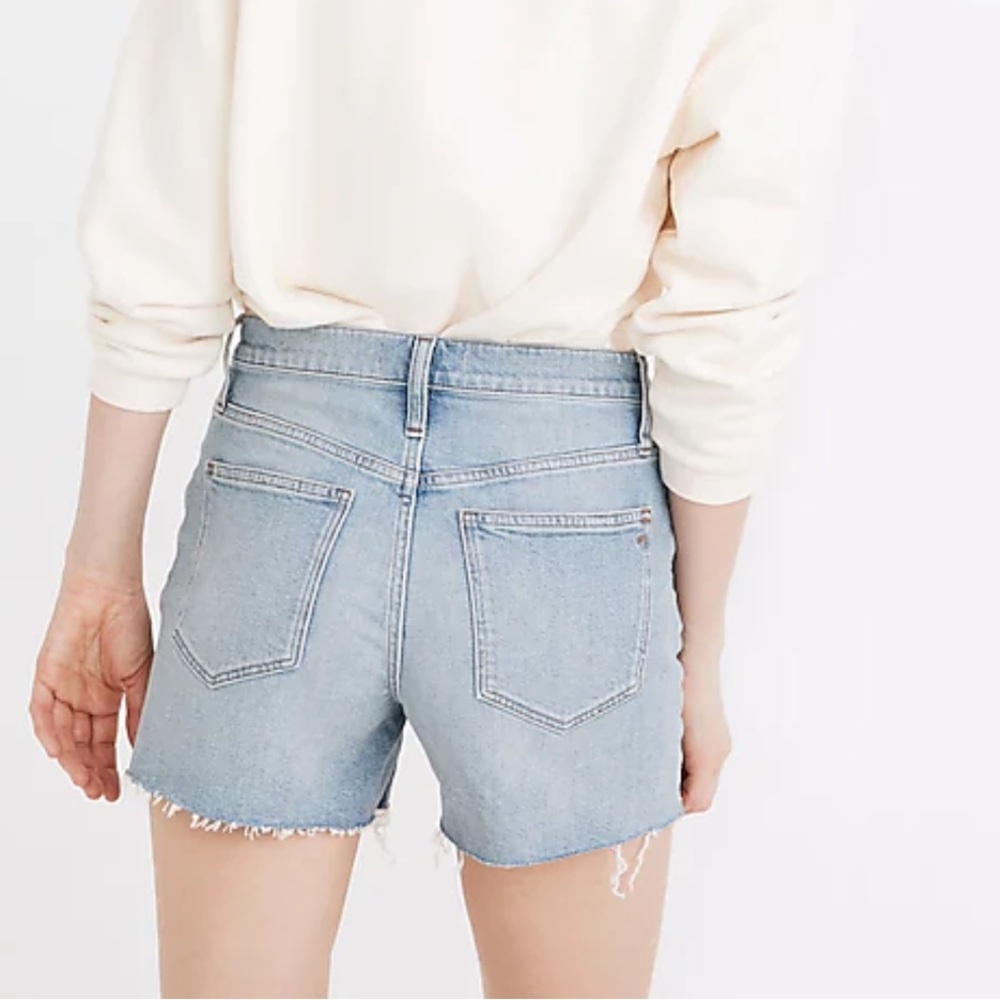 Madewell High-Rise Denim Shorts in Watt Wash: Summerweight Edition